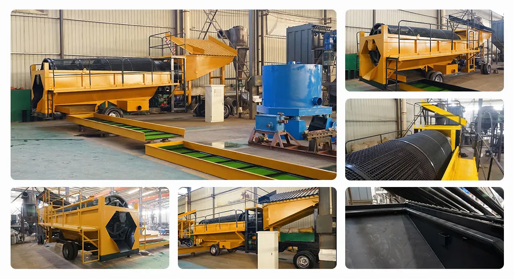 Mobile Diamond Washing Plant complete processing system in manufacturing facility